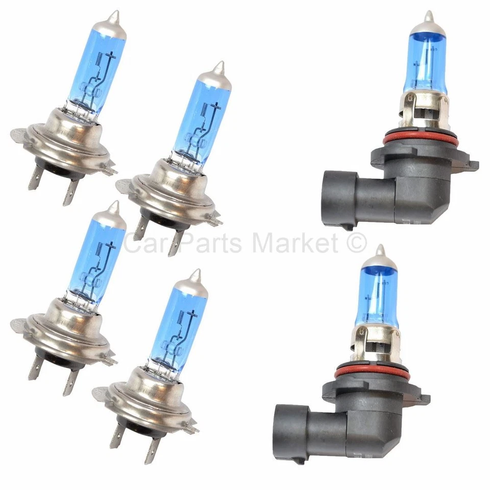 H7 H7 HB4 Headlight Dipped/Main/Fog Xenon Super White Lamp Light Bulbs Kit - Image 1 of 1