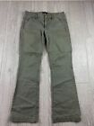 American Eagle Womens 6 Short Green Bootcut Pants Y2K army green