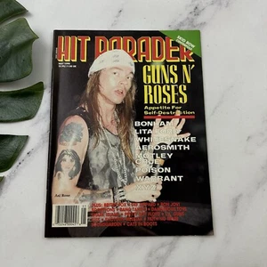 Hit Parader Vintage Magazine May 1990 Guns N Roses Skid Row Axl Rose Music - Picture 1 of 6
