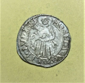 S12 - Germany Trier 4 Pfennig 1681 Almost Unc. Silver Coin - St. Peter With Key - Picture 1 of 2