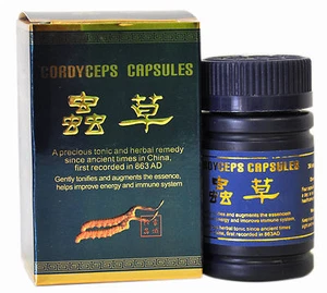 Cordyceps Sinensis 30 Capsules Chong Cao Jiao Nang improve energy x 4 Bottles - Picture 1 of 7