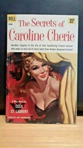 The Secrets Of Caroline Cherie by Cecil St .Laurent Dell D254 1959 - Picture 1 of 4