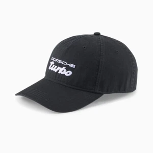 Porsche Legacy Turbo Organic Cotton Puma Cap Hat - Black - UK STOCK UK SELLER - Picture 1 of 5