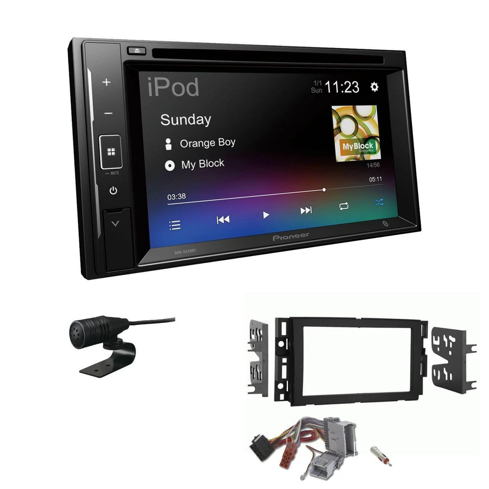 Pioneer 2-DIN Autoradio Bluetooth CD/DVD USB für GM Hummer H2 Facelift 2007-2010 - Bild 1 von 4