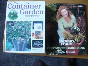 2 x Container Gardening books, 1 hardback and 1 paperback. - Picture 1 of 2