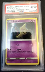 Holofolie Mimikyu # SM99 S&M: Schwarzer Stern Promo Pokemon Sammelkarten PSA 8 NM-MT - Bild 1 von 1