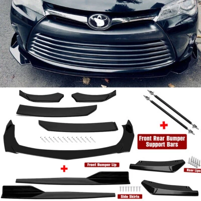 For Toyota Camry Front Rear Bumper Lip Spoiler Splitter Body Kit Side Skirt Foto 1 de 4