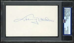 JOHNNY UNITAS signed index card (COLTS - autograph) HOF - PSA/DNA cert! - Picture 1 of 1