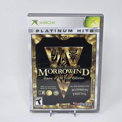 The Elder Scrolls 3: Morrowind GOY Edition (Original Xbox) Platinum CIB & PROBADO Foto 1 de 3
