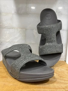 Sandalias Fitflop para mujer gris marlie estrás talla 9 - Imagen 1 de 24