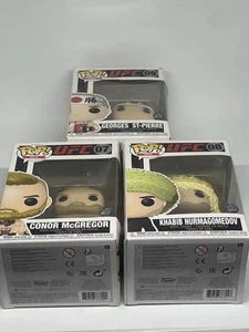 UFC Funko POP! Bundle - Conor McGregor + Khabib + Georges St Pierre - Picture 1 of 11
