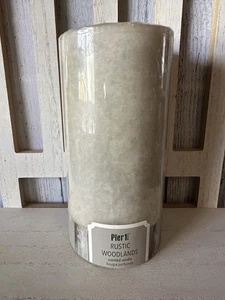 Pier 1 One Imports RUSTIC WOODLANDS Scented Tall Pillar Candle 3”x6” Rare/HTF - Picture 1 of 7
