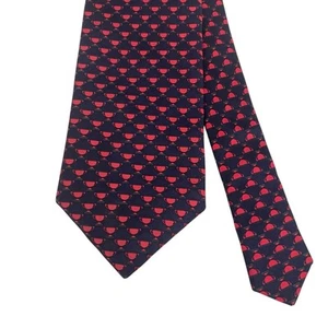 Stefano Ricci Men's Tie Trophies Medals Navy/Red Satin Silk 3.75" (W) 58.5" (L) - Picture 1 of 10