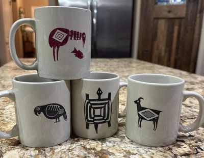 4 - Mimbreno Santa Fe Railroad Dining Car Replica Mug Bird Turtle Sheep Bird - Image 1 of 4