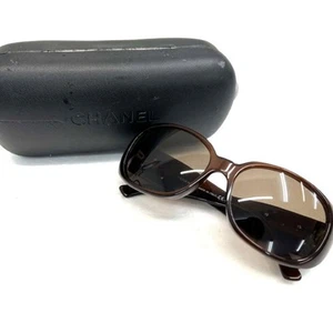 CHANEL Sunglasses 5113 56 16 130 Brown Excellent Condition - Picture 1 of 7