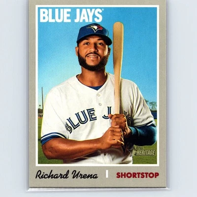 2019 Topps Heritage - Richard Urena #243 - Toronto Blue Jays - Image 1 of 2