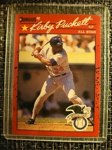 **RARE ERROR CARD** 1990 Donruss Kirby Puckett HOF All-Star - Errors! - Picture 1 of 2