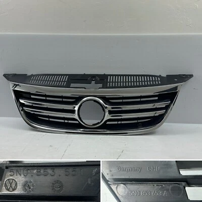 2009 2010 2011 Volkswagen VW Tiguan Grille Grill Chrome GENUINE OEM 5N0853651 - Image 1 of 4