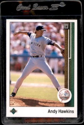 1989 Upper Deck #708 Andy Hawkins New York Yankees - Nice Card! - Image 1 of 2