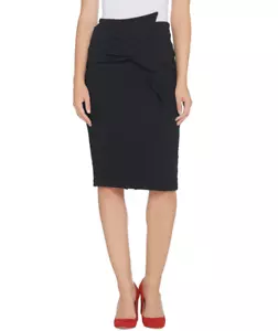 BROOKE SHIELDS Small Timeless Pull-On Skirt with Bow Detail Black S - Picture 1 of 7