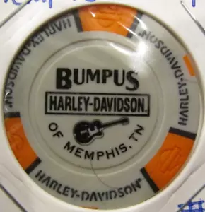 Chip de póquer Bumpus Harley-Davidson - Memphis, TN Harley Davidson #2 Tennessee - Imagen 1 de 2