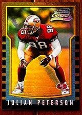 2000 Bowman Chrome Refractor #226 Julian Peterson Rookie RC Card - Niners