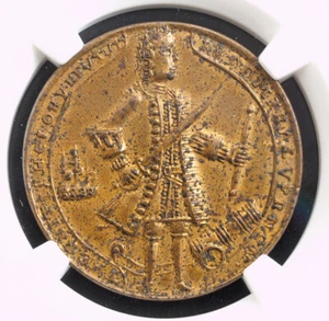 1739, Panama. Rare "Admiral Vernon & Capture of Porto Bello" Medal. NGC UNC+ - Picture 1 of 3