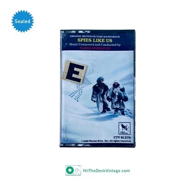 Spies Like Us Soundtrack Cassette Tape (1985) US 1st Pressing Chevy Chase SEALED - Image 1 of 4
