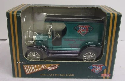 Ertl Goal Line 1912 Modelo T Metal Van Bank 75 Años Celebrando Fútbol NFL Foto 1 de 4