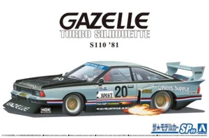 Aoshima 1/24 Scale Model Car Kit Nissan S110 Gazelle Silvia Super Silhouette '81 - Picture 1 of 3