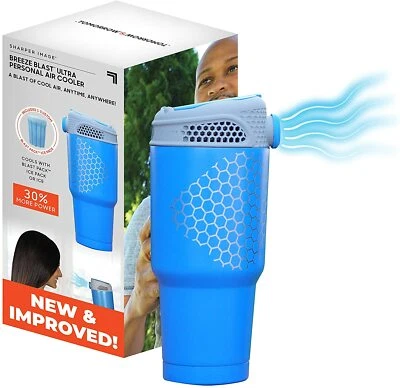 Sharper Image Breeze Blast Ultra Personal Air Cooler- Battery/USB Cable- **NEW** - Image 1 of 4