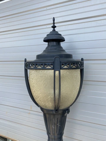 Vintage Black Serenade Luminaire Street Light, Pole Lamp, LED NYC, Can Ship Cover