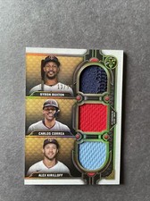 2022 Topps Triple Threads Byron Buxton Carlos Correa Alex Kirilloff Relic /36