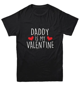 Daddy Is My Valentine - Cute Cupid Son Daughter Youth T-Shirt - Picture 1 of 20