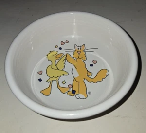 Homer Laughlin Fiesta Fiesta Animales Cereal Cuenco Fiesta Vintage 2002 Patrón 8490 - Imagen 1 de 10