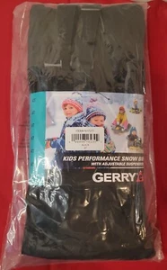 Gerry Kids Performance Snow Bib W/ Suspenders Black Size 4t - Picture 1 of 4