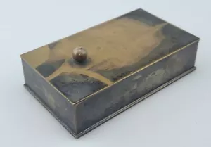 WMF Ikora Paul Haustein 1930er Art Deco Bronze Zigarettenschachtel Schmuck, Schmuckstück - Bild 1 von 12