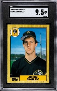 John Smiley 1987 Topps negociado #114T clasificación SGC 9,5 *como nuevo* - Imagen 1 de 2