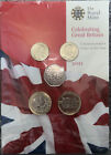 2011 Celebrating Great Britain 13 Coin Collection ~ Uncirculated Set Royal Mint