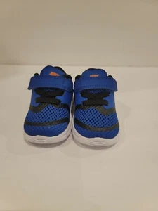 New Nike Premiere Run  (TDV) Shoes Blue Black Size 2C  716793 403 Little Kid - Picture 1 of 6
