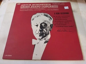 Arthur Rubinstein – Grieg Piano Concerto VG++ Original Mono LM-2566 Record 1961 - Picture 1 of 4