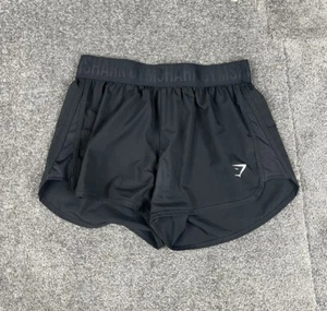 Gymshark Shorts Womens Medium Black Loose Fit Short Training Pants Ladies - Picture 1 of 11