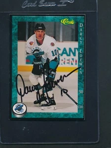 1994/95 Classic #10 Darcy Loewen Thunder Signed Auto *D6657 - Picture 1 of 1