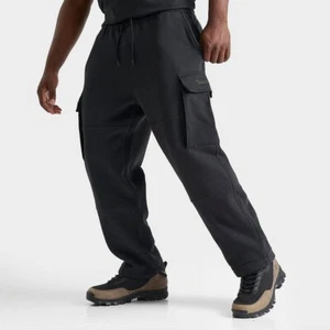 Timberland Fleece Cargo Mens Sweatpants TB0A6GXU Black XL NWT - Picture 1 of 6