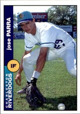 1996 Charleston Riverdogs Team Issue #9626 Jose Parra Dominican Republic DR Card