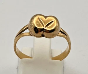 SOLID 9K YELLOW GOLD DOME RING 9CT 375 2.6 GRAMS - SIZE O/7 - Picture 1 of 6