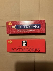 2x Rare Vintage Sugar Puffs Game PICTIONARY & SCATTERGORIES Complete - Picture 1 of 4