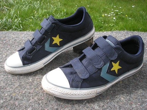 Sneaker originali CONVERSE Chucks LO taglia 38 blu chiusure in velcro!!!