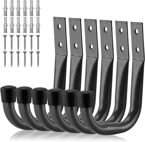 Garagenhaken Schwerlast - 6 Stück 6 Zoll Metall Garage Aufbewahrung Haken für Wand - Bild 1 von 8