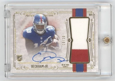 Odell Beckham Jr Topps Museum Collection Rookie Patch Auto /10 Q1887 - Image 1 of 2